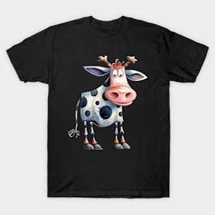 Whimsical Cute Funny Cow T-Shirt